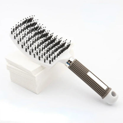 Brosse Massage Cuir Chevelu &amp; Coiffage Facile