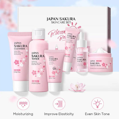 Coffret Sakura 6 Pièces – Routine Visage Complète &amp; Protection