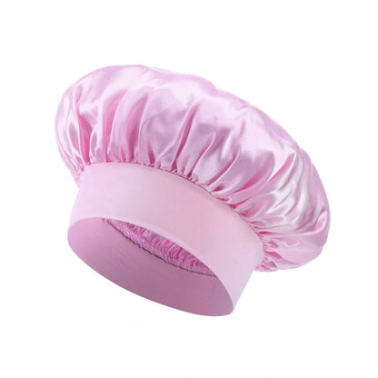 Bonnet for Sleeping Women, Double Layer Hair Satin Bonnets with Elastic Band, Sleep Cap Curly Natural Hair