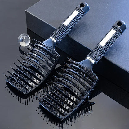 Brosse Massage Cuir Chevelu &amp; Coiffage Facile