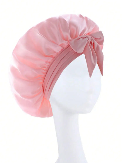 Satin Bonnet Silk Bonnet Adjustable Bonne For Sleeping Hair Bonnet With Tie Band Bonnets For Women Men