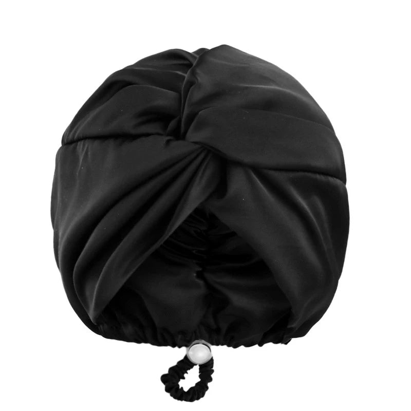 Bonnet Satin Turban – Élégance &amp; Soin Capillaire Nuit