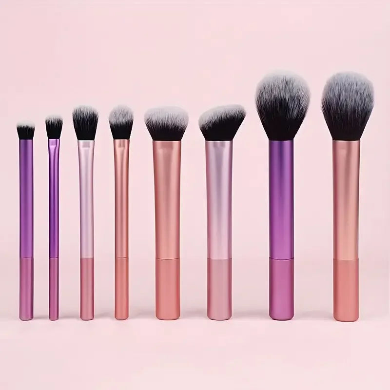8 Makeup Brushes – Complete & Precise Application