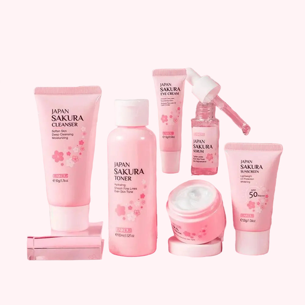Coffret Sakura 6 Pièces – Routine Visage Complète & Protection