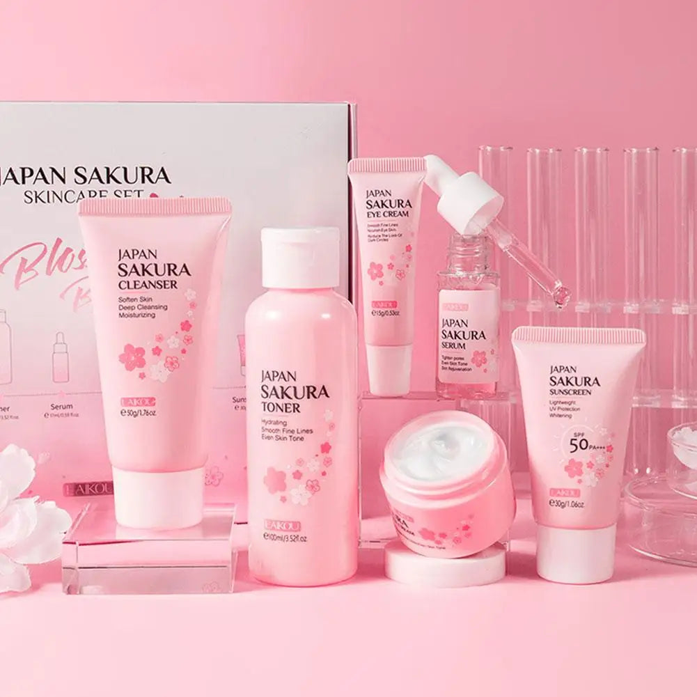 Sakura 6-Piece Set – Complete Facial Routine &amp; Protection