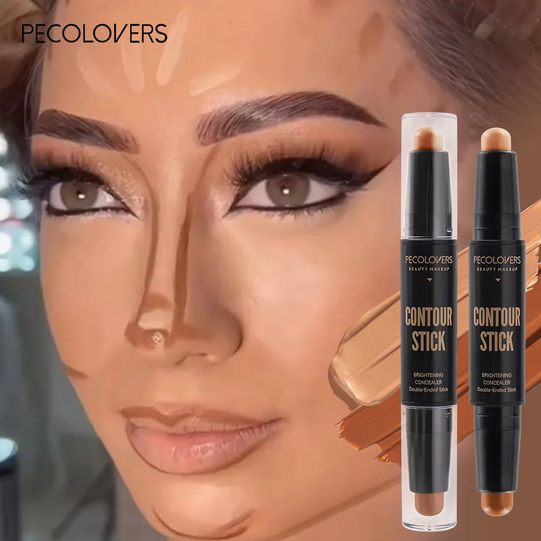 Dual-Ended Contour Stick – Sculpt & Illuminate