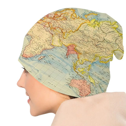 Bonnet Streetwear Carte du Monde – Style Urbain Original