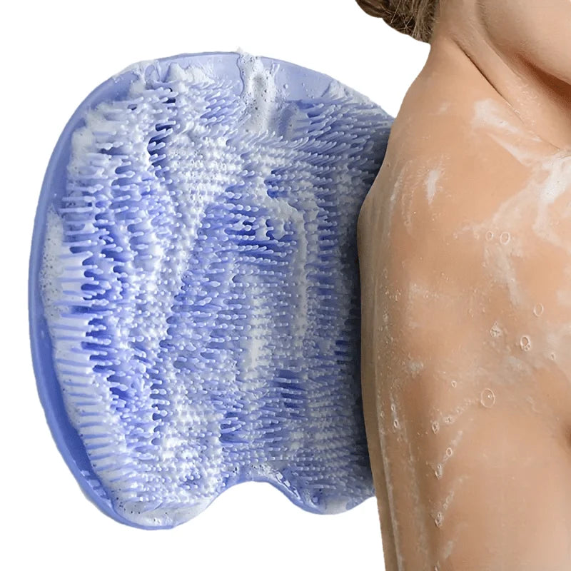 1pc Anti-Slip Shower Foot Scrubber Massager - Exfoliating Pads to Promote Blood Circulation, Bathroom Accessories