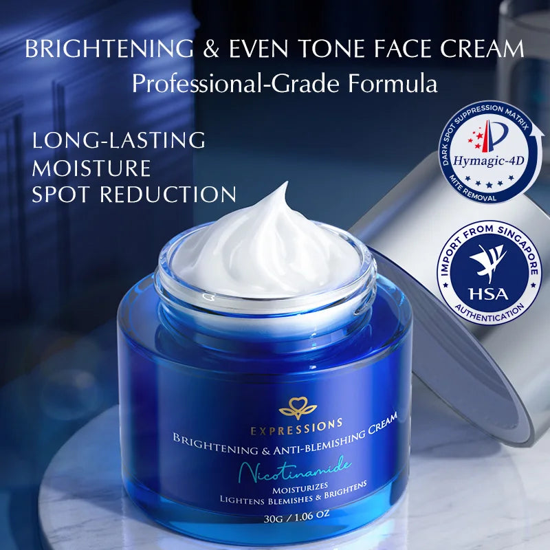 Crème Éclaircissante Visage – Éclat &amp; Teint Uniforme
