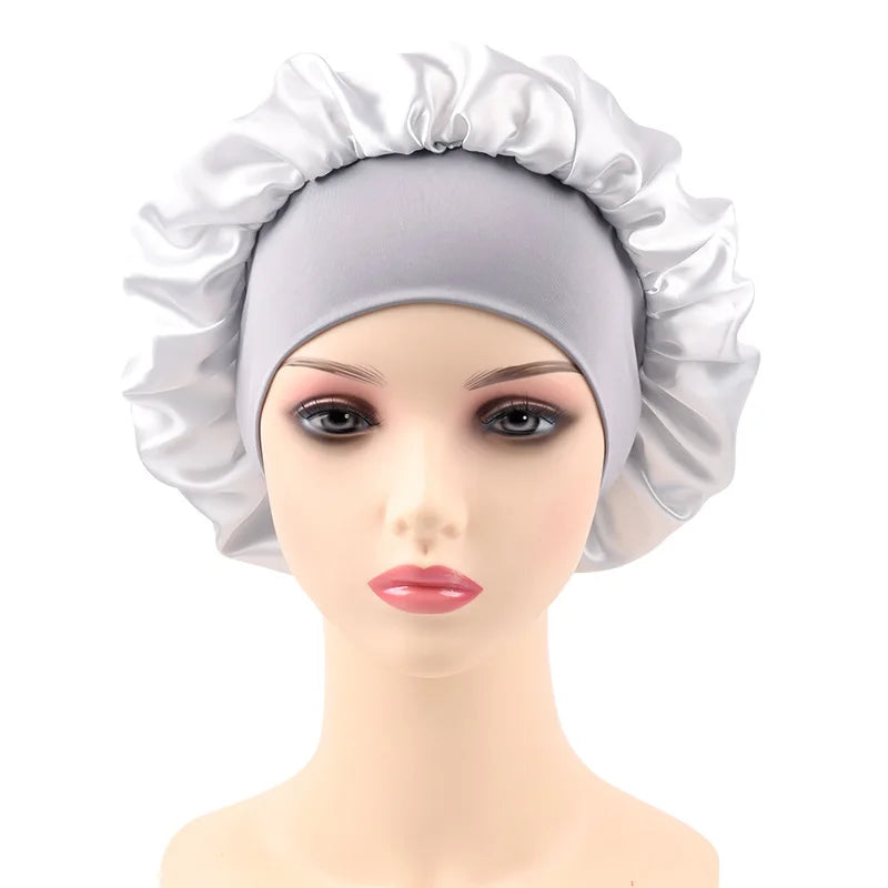 Bonnet Satin Multi-Usage – Nuit, Douche &amp; Soin Cheveux