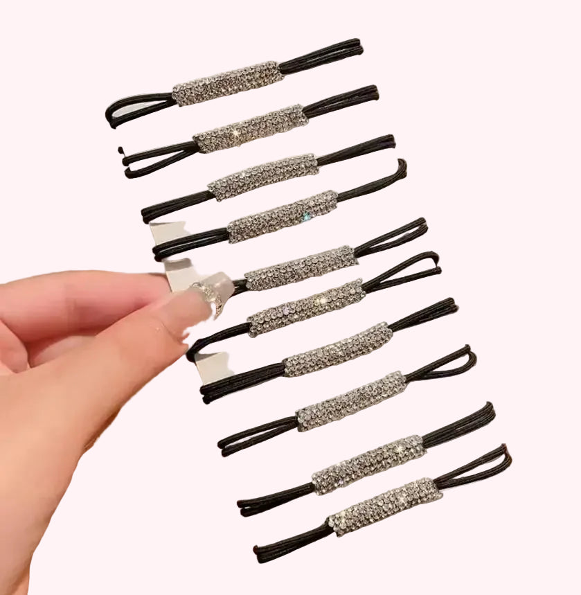 Élastique Cheveux Strass – Queue de Cheval Élégante