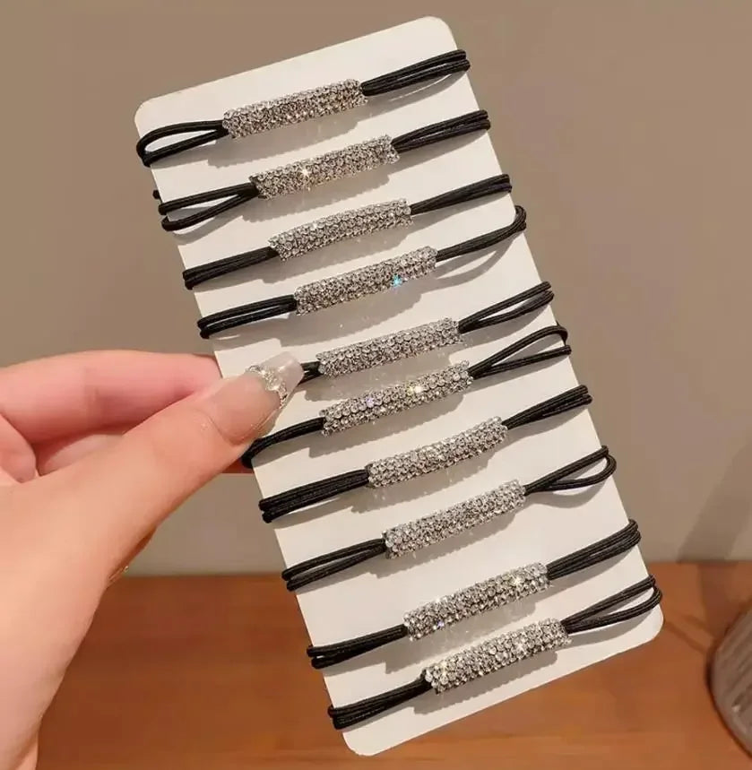 Rhinestone Hair Elastic – Elegant Ponytail