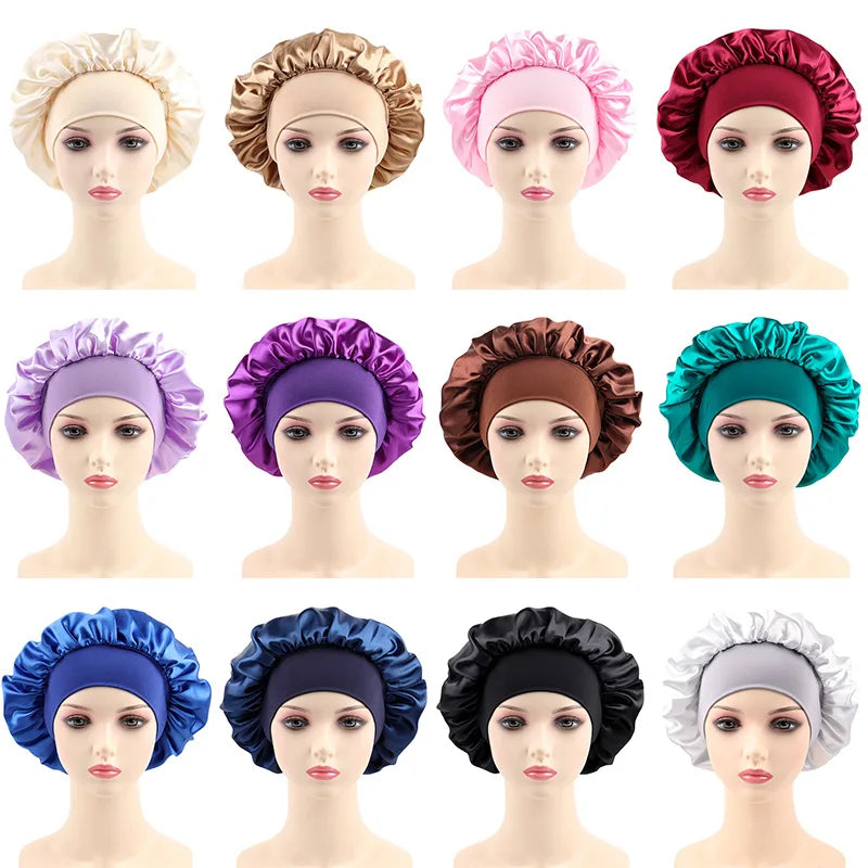 Bonnet Satin Multi-Usage – Nuit, Douche &amp; Soin Cheveux