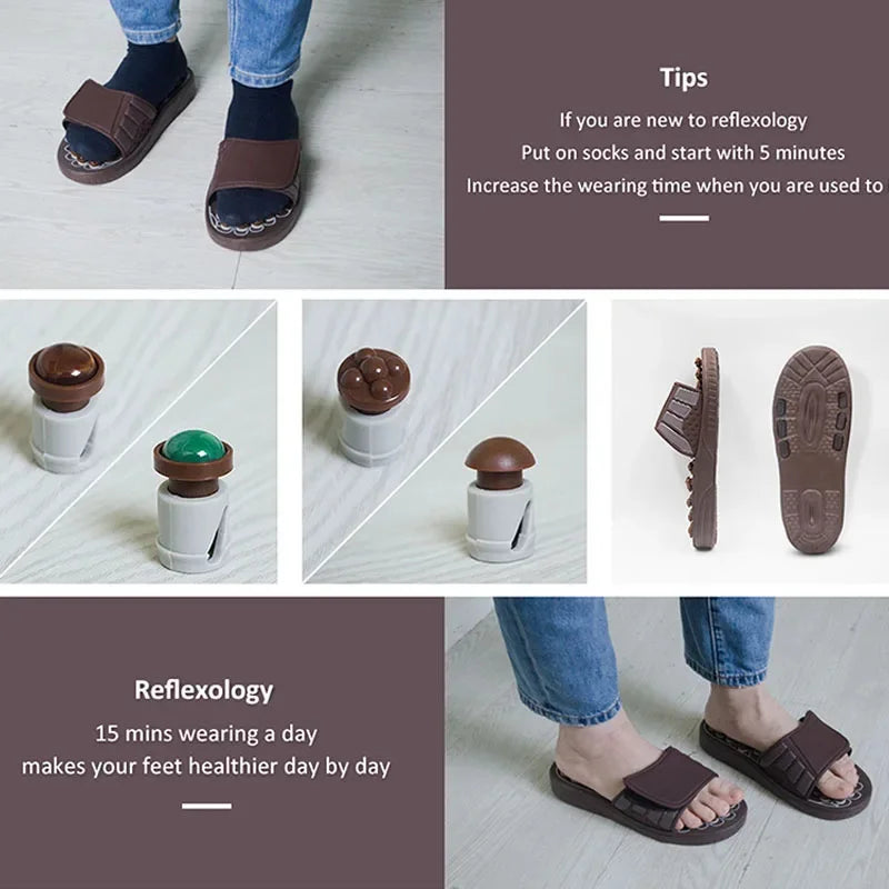 Chaussons de Réflexologie – Soulagement &amp; Stimulation des Pieds
