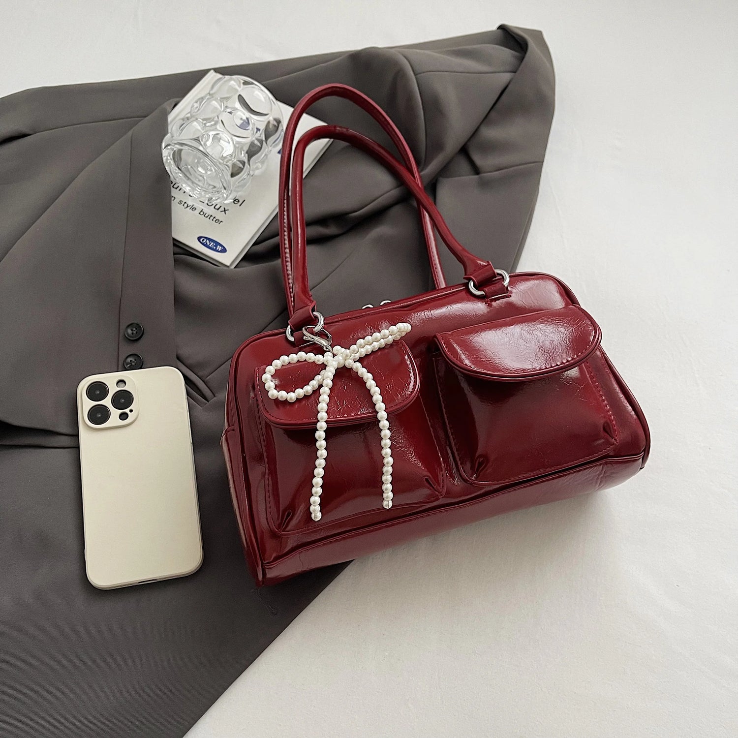 Sac Épaule Nœud Tendance – Style Coréen Chic