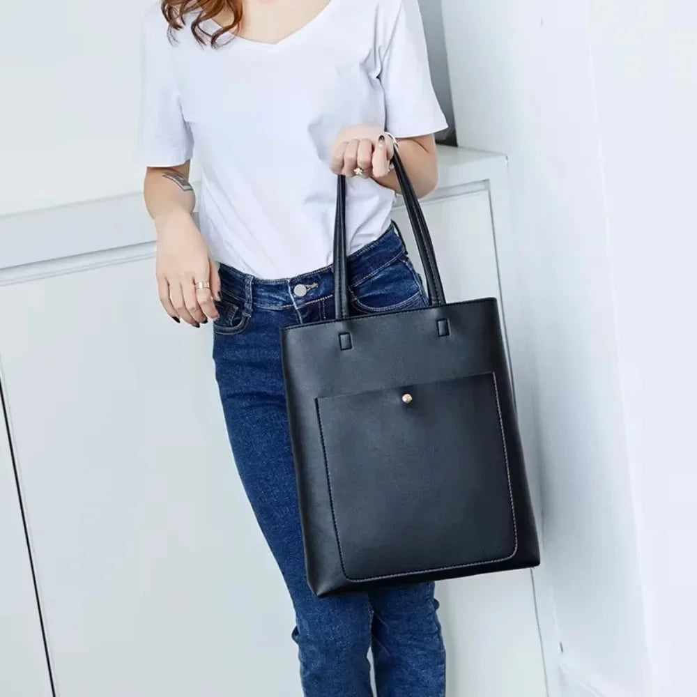Fashion Tote Bags Women's Bags Solid Color Niche Design Axillary Bag Leisure Versatile High Capacity Trend Commuter Shoulder Bag