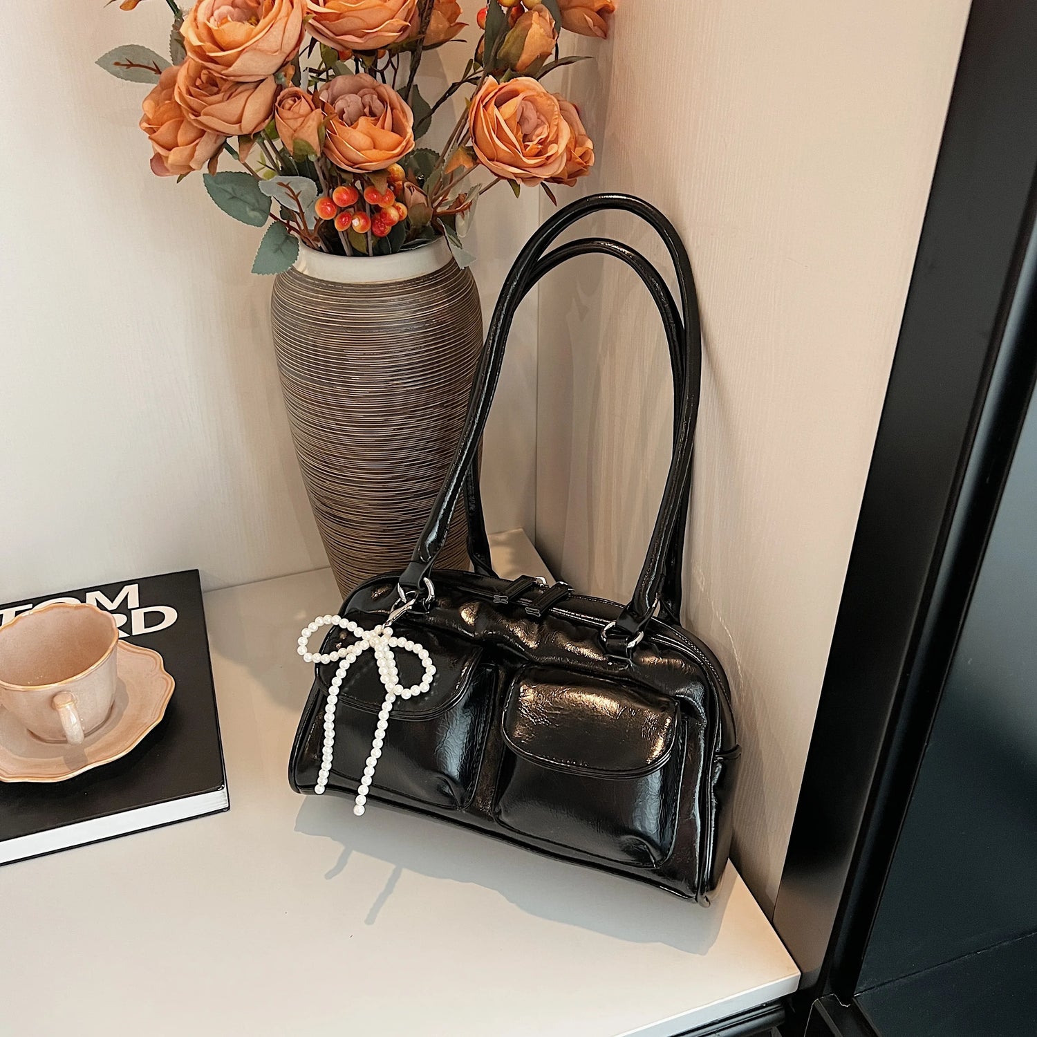 Sac Épaule Nœud Tendance – Style Coréen Chic