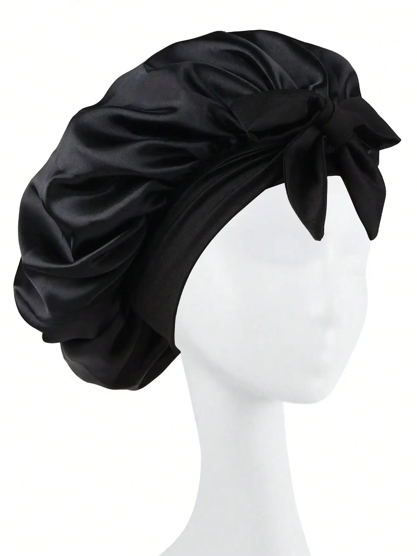 Satin Bonnet Silk Bonnet Adjustable Bonne For Sleeping Hair Bonnet With Tie Band Bonnets For Women Men