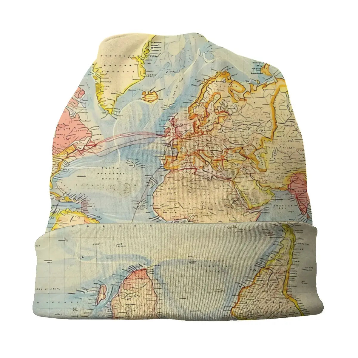 Bonnet Streetwear Carte du Monde – Style Urbain Original