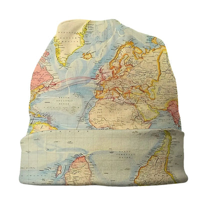 Bonnet Streetwear Carte du Monde – Style Urbain Original