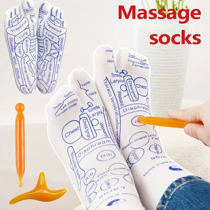 Chaussettes de Réflexologie – Massage &amp; Détente des Pieds