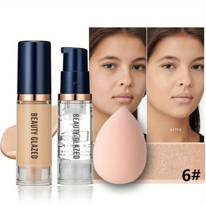Kit Maquillage Complet – Fond de Teint, Base &amp; Éponge