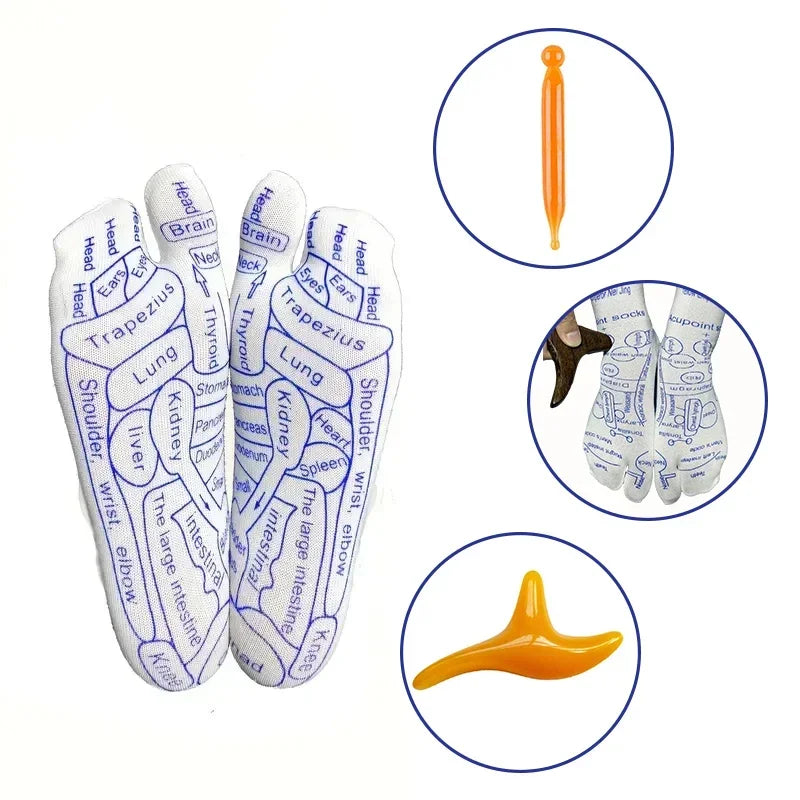 Chaussettes de Réflexologie – Massage &amp; Détente des Pieds