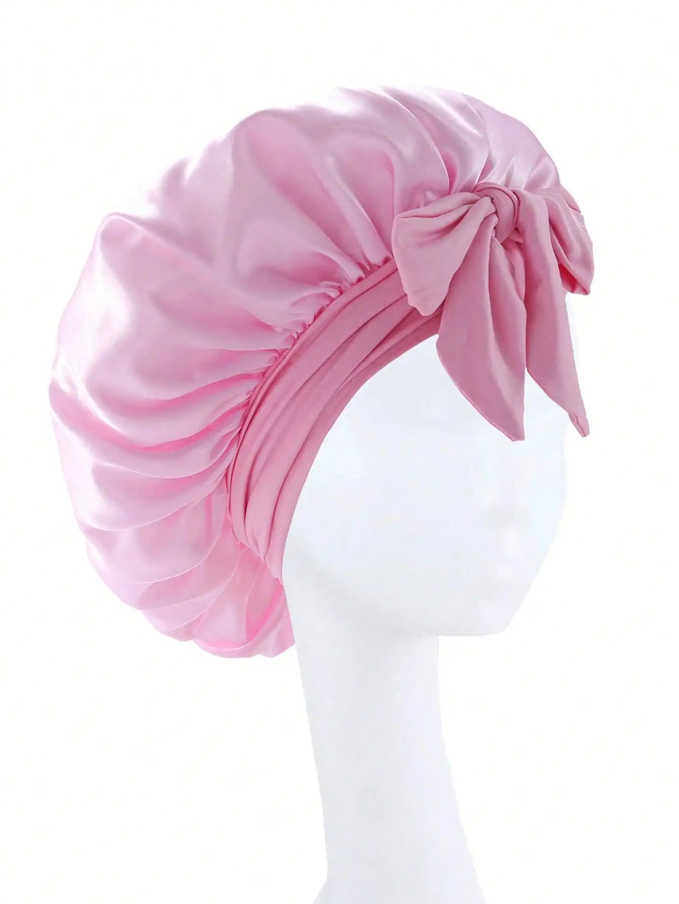 Satin Bonnet Silk Bonnet Adjustable Bonne For Sleeping Hair Bonnet With Tie Band Bonnets For Women Men