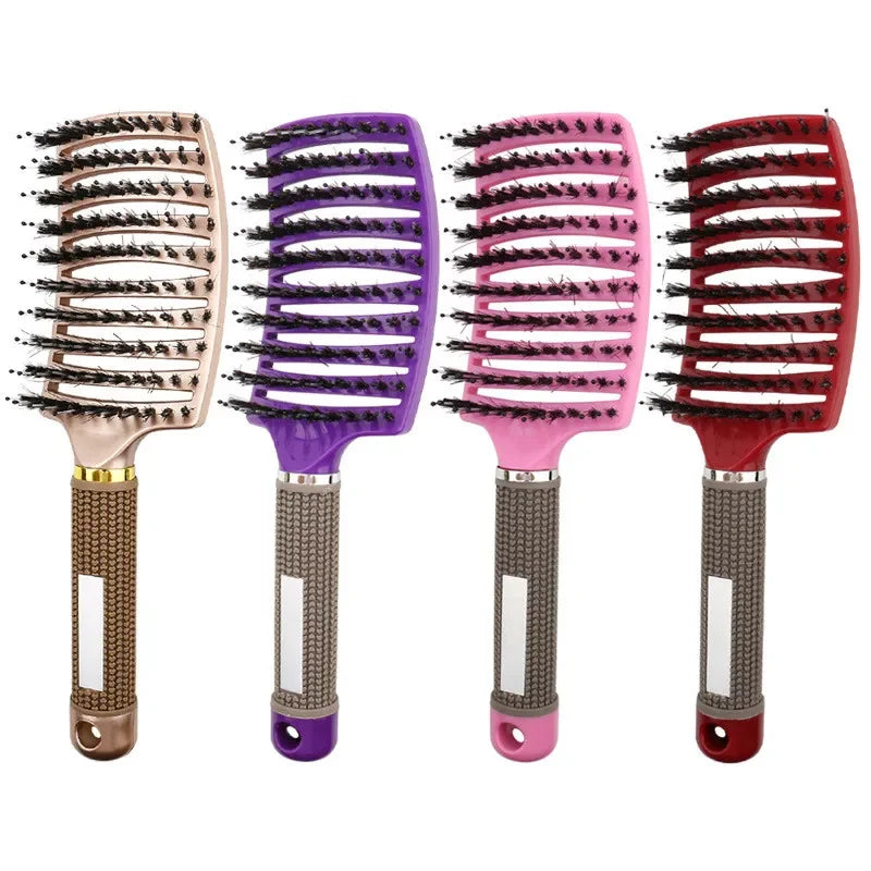 Brosse Massage Cuir Chevelu &amp; Coiffage Facile
