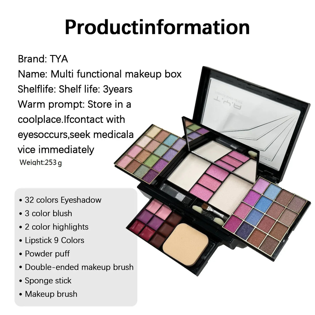 Complete Makeup Palette – 46 Color Set