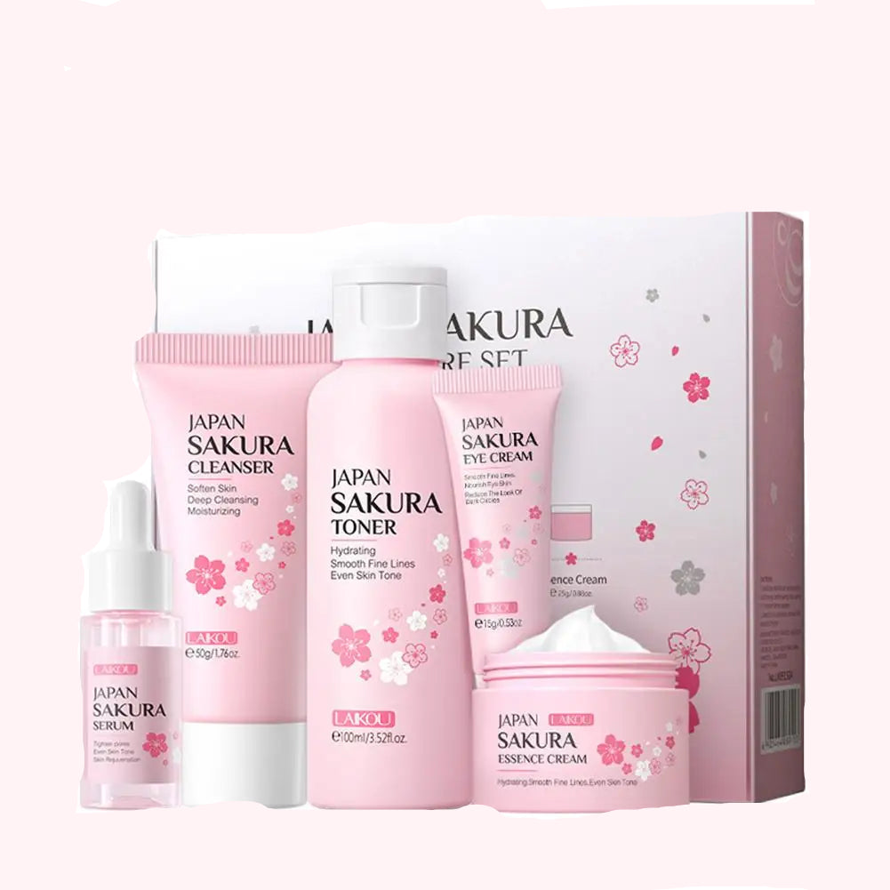Coffret Sakura – Routine Visage Élégante (3 à 5 Pièces)