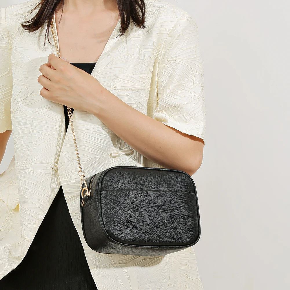 Faux Leather Tote Bag – Elegant &amp; Large Capacity