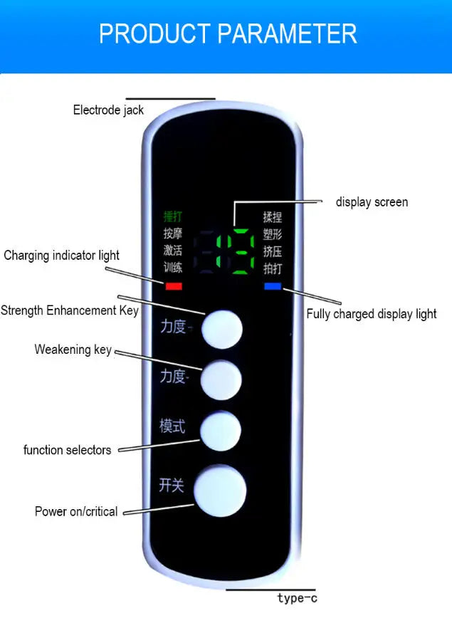 Finger Massager Electric micro current massage gloves Pulse Hand Finger Meridian Instrument Massager Accessories