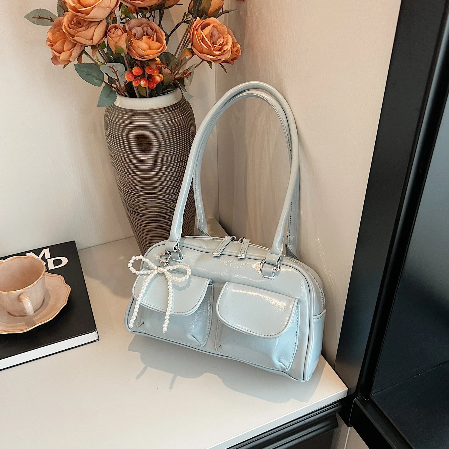 Sac Épaule Nœud Tendance – Style Coréen Chic