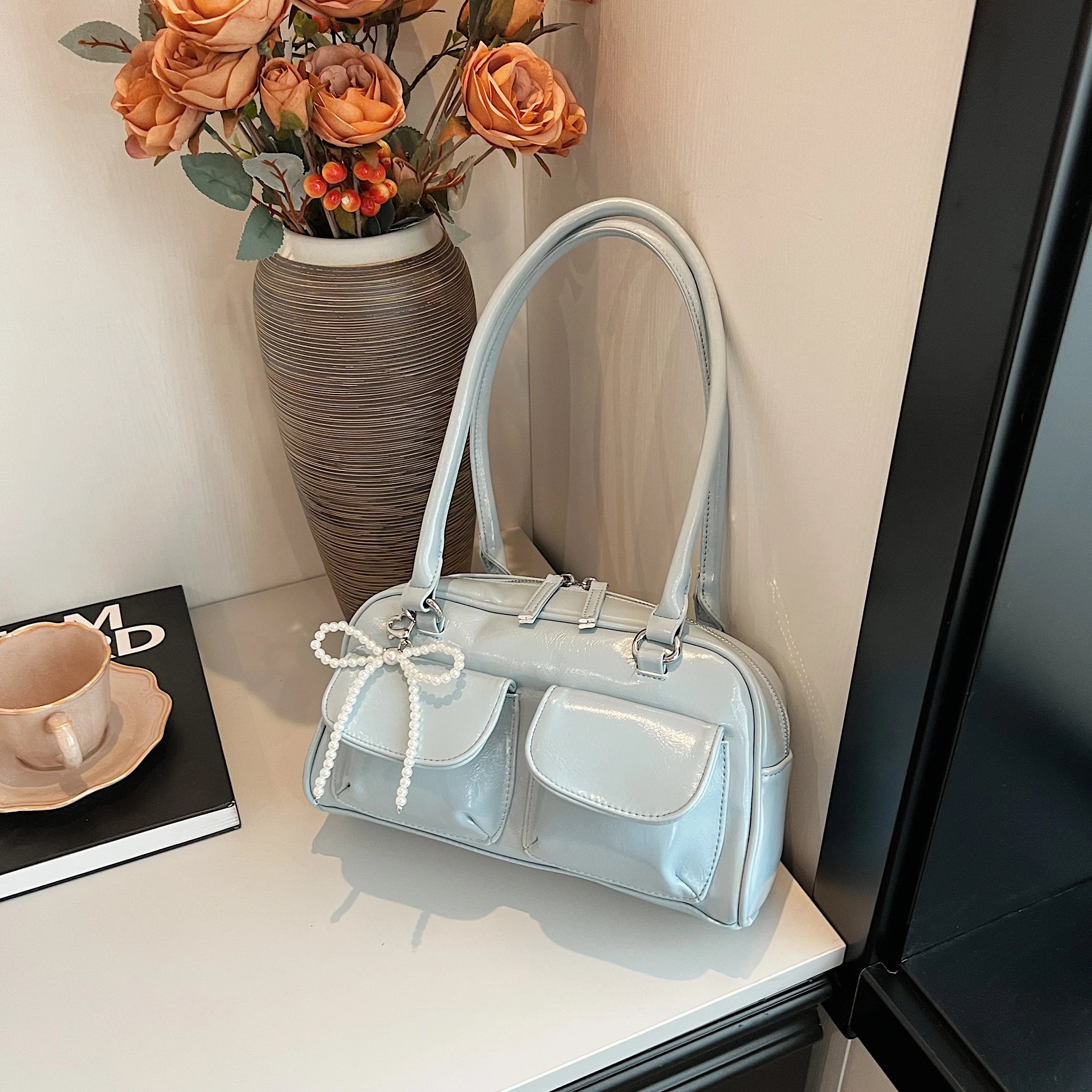 Sac Épaule Nœud Tendance – Style Coréen Chic