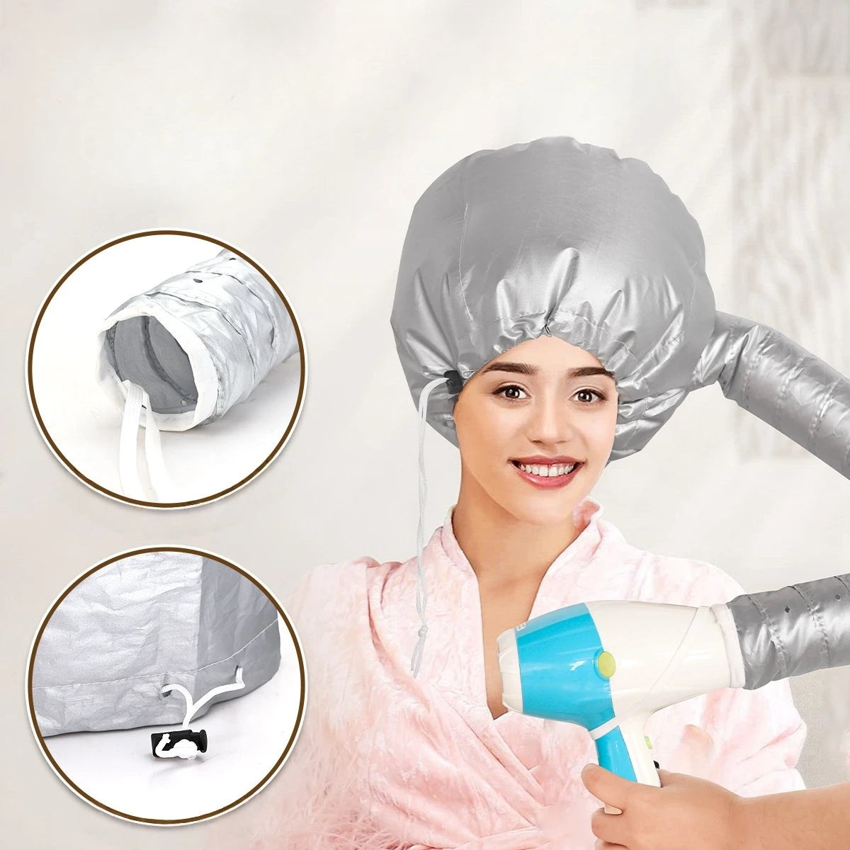 Bonnet Chauffant Capillaire – Soin Profond &amp; Hydratation