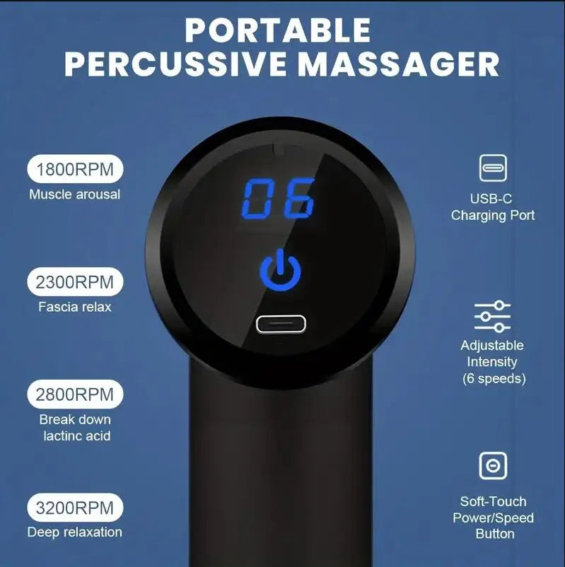 Pistolet de Massage Portable – Récupération &amp; Détente Musculaire