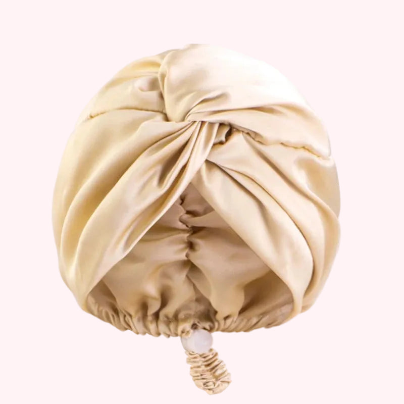 Bonnet Satin Turban – Élégance &amp; Soin Capillaire Nuit