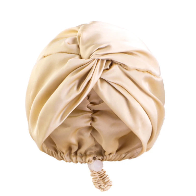 Bonnet Satin Turban – Élégance &amp; Soin Capillaire Nuit
