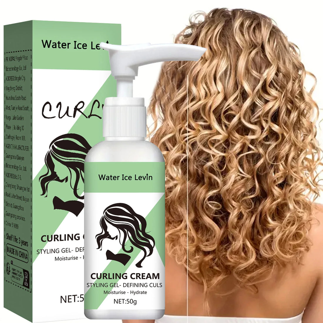 crème coiffante pour cheveux bouclés